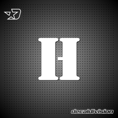 Vinyl Letter H - STENCIL